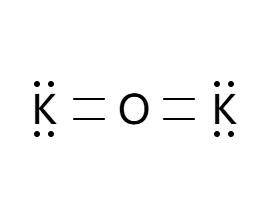 Lewis Structure for Potassium Oxide (K₂O) .